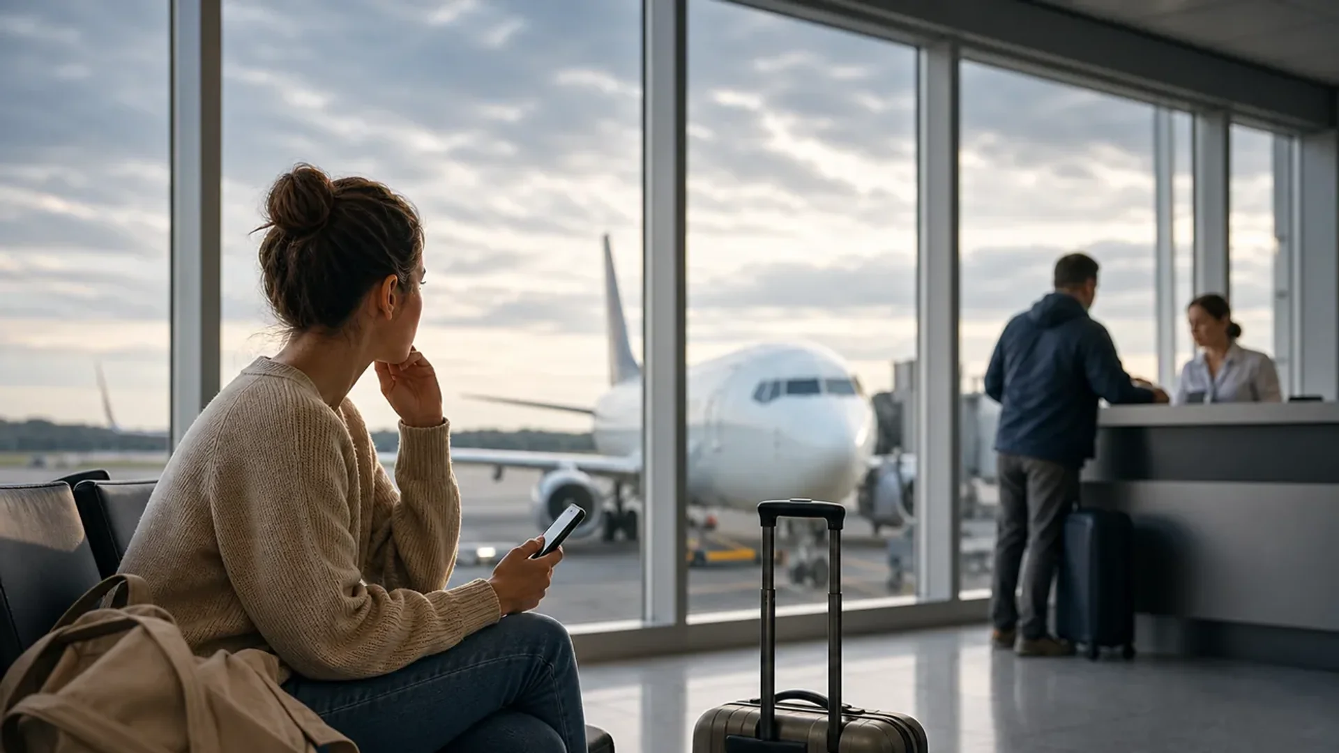Editorial illustration for What to Do If You Miss a Connecting Flight